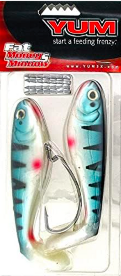 YUM Money Minnow Paddle Tail Swimbait 5"