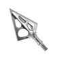 Muzzy One 100 Grain Machined Stainless Steel Ferrule 3-Blade Archery Crossbow Broadhead, 3-Pack