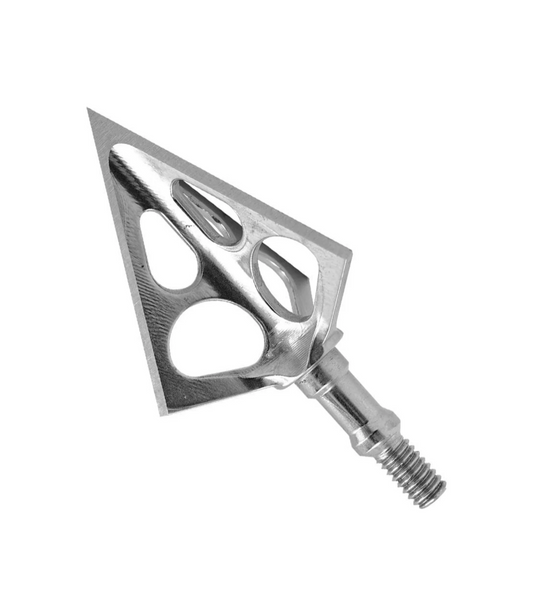 Muzzy One 100 Grain Machined Stainless Steel Ferrule 3-Blade Archery Crossbow Broadhead, 3-Pack