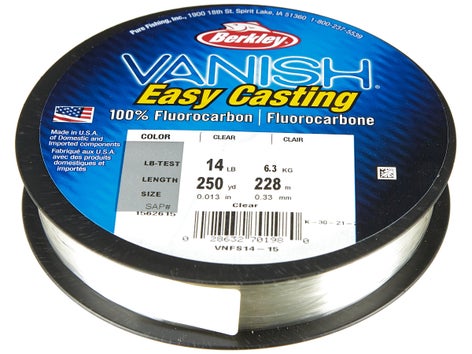 Berkley Vanish Fluorocarbon Line Clear