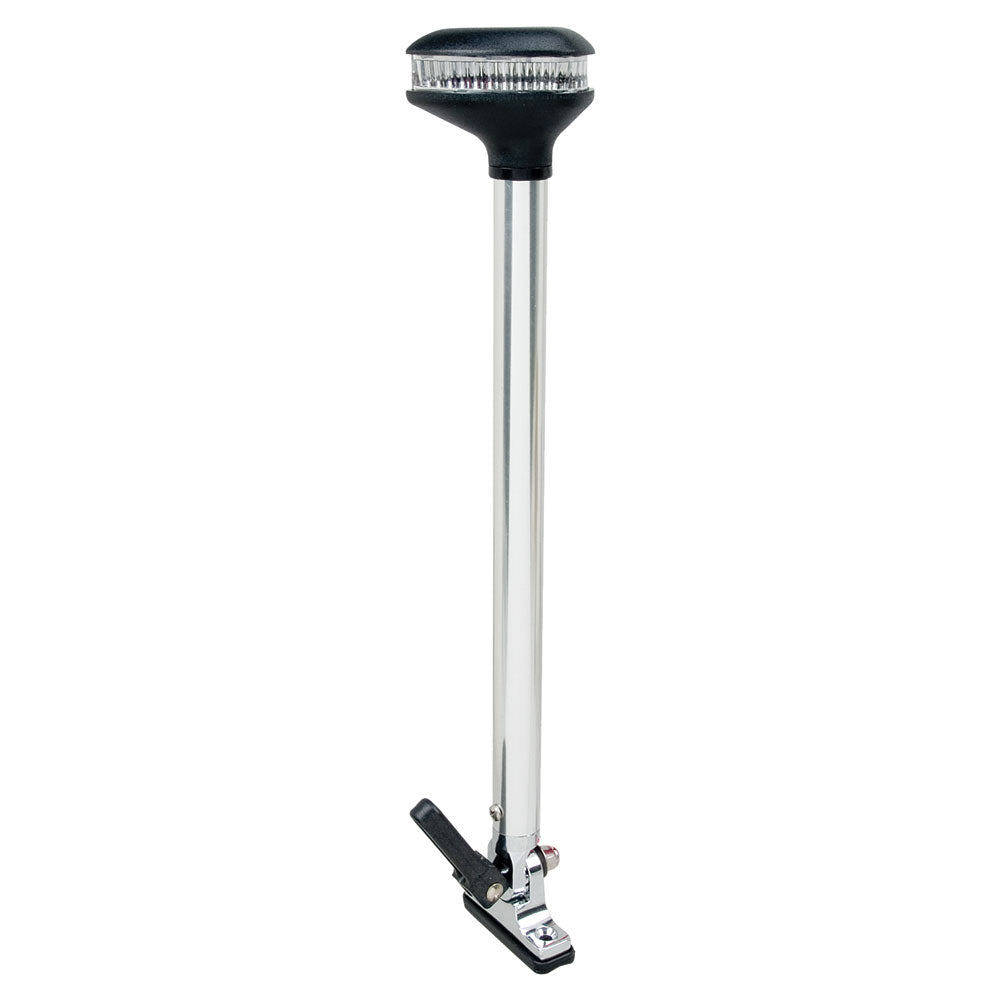 Perko Stealth Series - L.E.D. Fold Down All-Round Light - Vertical Mount 13-3/8" Height - 2NM Range [1642DP0CHR]