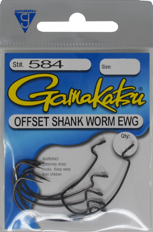 Gamakatsu Offset Shank Worm EWG Hooks