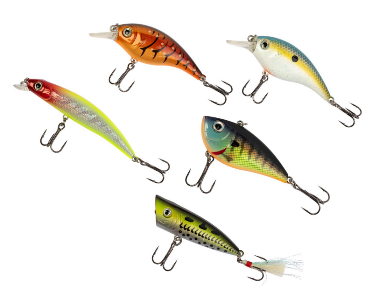 Ozark Trail 5-Piece Assorted Fishing Lure Pack