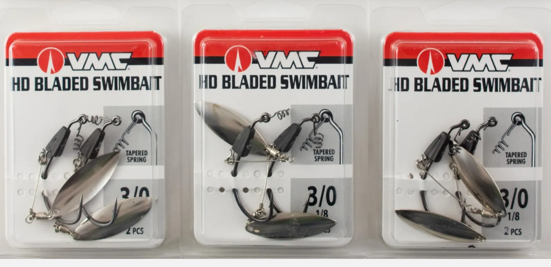 VMC 2PK HD BLADED SWIMBAIT HOOK 1/8OZ 3/0