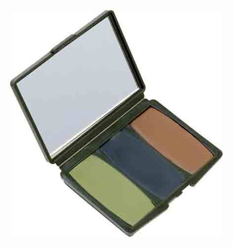 Hs Face Paint Camo Compacs - Woodland-browngreenblack