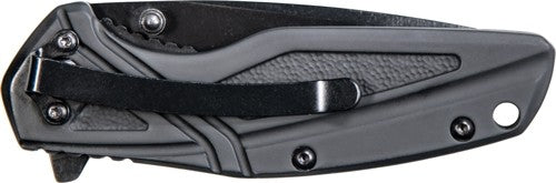 S&w Knife Black Rubber 3" Blk - Oxide Blade W-pocket Clip