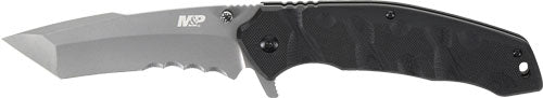 S&w Knife M&p Special Ops 4" - Tanto 4 Spring Assist Black