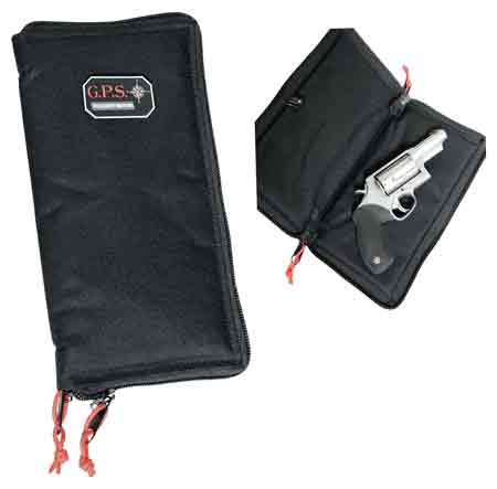 Gps Pistol Sleeve Large - Lockable Zipper Black Nylon