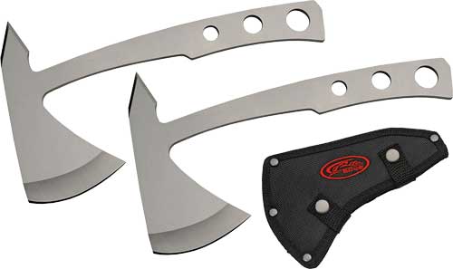 Szco Rite Edge 2pc Throwing Ax - Set 4" Blade W-nylon Sheath