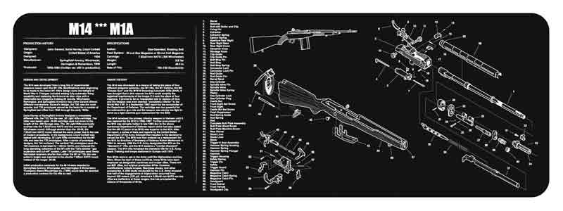 Tekmat Armorers Bench Mat - 12"x36" M14-m1a