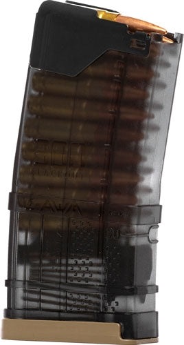 Lancer Magazine L5awm Ar-15 - .300blk 20rd Translucent Smoke