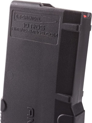 Amend2 Magazine 6.5 Grendal - 10 Rd Polymer Black