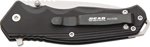 Bear Edge G10 Sideliner 3.38" - W-clip Black Handle