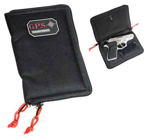 Gps Pistol Sleeve Medium - Lockable Zipper Black Nylon