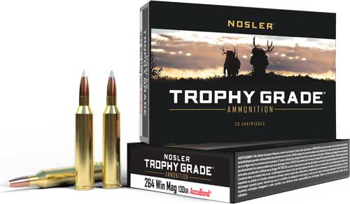 Nosler Trophy Grade 264win Mag - 130gr Accubond 20rd 10bx-cs