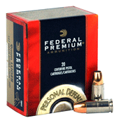 Federal Premium 9mm Luger 124g - 20rd 25bx-cs Hydra-shok Jhp