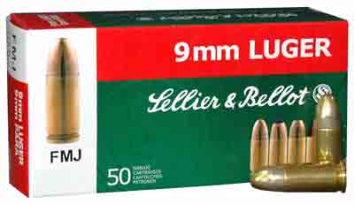 S&b 9mm Luger 124gr Fmj - 50rd 20bx-cs