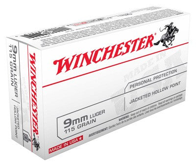 Winchester Usa 9mm Luger 115gr - 50rd 10bx-cs Jhp