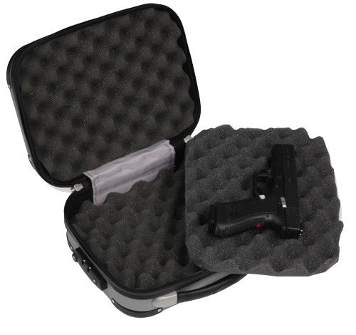 Bulldog Polycarbonate Pistol - Case W- Tsa Como Lock Grey 9"