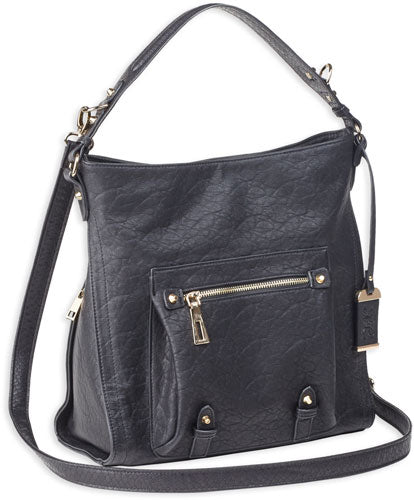 Bulldog Concealed Carry Purse - Hobo Anna Black