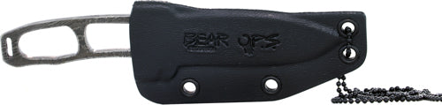 Bear Ops Combat Neck Knife - 2.78" Damascus W-kydex Sheath