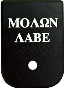 Cruxord Magazine Base Plate - Molon Labe Fits Most Glocks