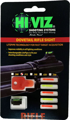 Hiviz Rifle Front Sight For - 3-8" Dovetail .315"