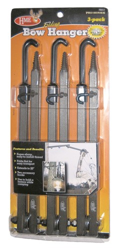 Hme Bow Hanger 20" Folding - W-accessory Hooks 3pk