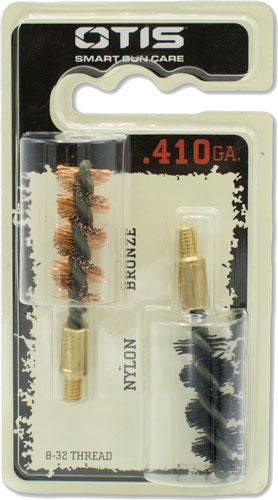 Otis Bore Brush .410 2-pack - 1-nylon 1-bronze 8-32mm Thread