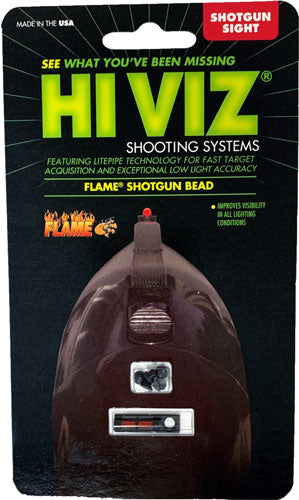 Hiviz Flame Shotgun Rib Front - Sight W-red Litepipe