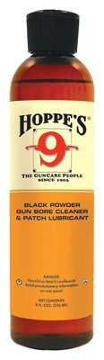 Hoppes #9+ Blackpowder Solvent - And Patch Lube 8oz. Sq.bottle