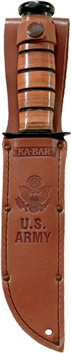 Ka-bar Fighting-utility Knife - 7" W-leather Sheath Us Army