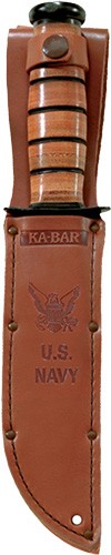 Ka-bar Fighting-utility Knife - 7" W-leather Sheath Us Navy