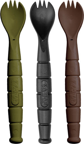 Ka-bar Mil-spec Spork-knife - 3 Pack Od Green-black-brown