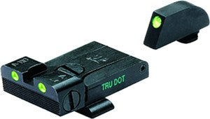 Meprolight Night Sight Adj Set - Green-green Most Glocks