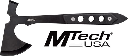 Mc Mtech 10" Tomahawk W-sheath - 5" Black Blade G10 Handle