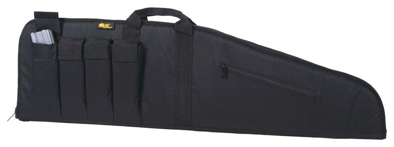 Us Peacekeeper 40" Msr Case Bl - 4 Mag Pouches 600 Denier Black