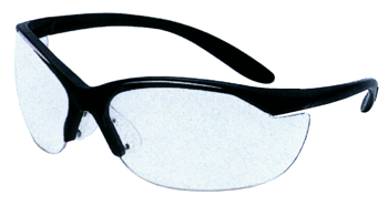 Howard Leight Vapor Ii Glasses - Black Frame-clear Lens