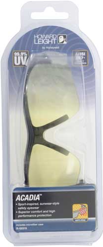 Howard Leight Acadia Glasses - Black Frame-amber Lens