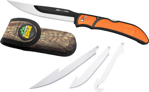 Outdoor Edge Razor Bone 6-bld - Combo Set Orange Blister Pack