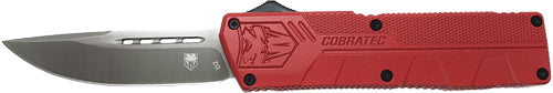 Cobratec Lightweight Otf - Red 3.25" Drop Point