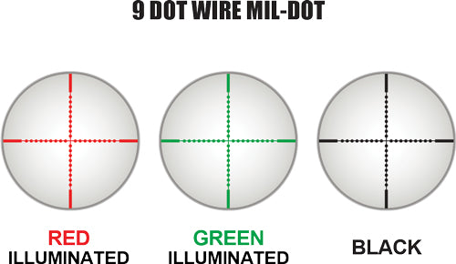 Utg Bugbuster 3-9x32 1" Rgb - Mil-dot W-qd Rings Black