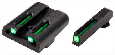 Truglo Sight Set Glock .45- - 10mm Tritium-fiber Optic Green