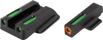 Truglo Sight Set Ruger Lc9-s - Tfx Pro Green-orange Outline