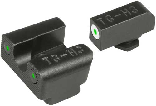 Truglo Sight Set Glock 42-43 - Tritium Pro White W-u-notch