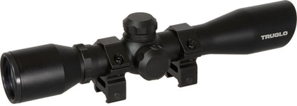 Truglo Scope 4x32mm Shotgun- - Rimfire Diamond Retcl Black