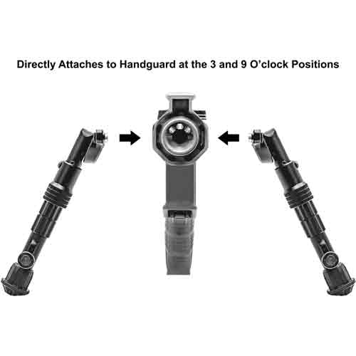 Utg Bipod Recon Flex M-lok - Matte Blk Center H 8.0"-11.8"