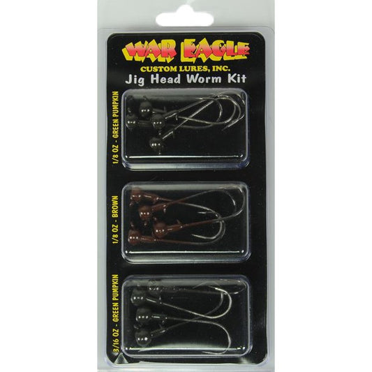 War Eagle Jig Head Worm Kit